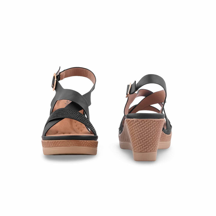 Black Formal Sandal For Women PU0752