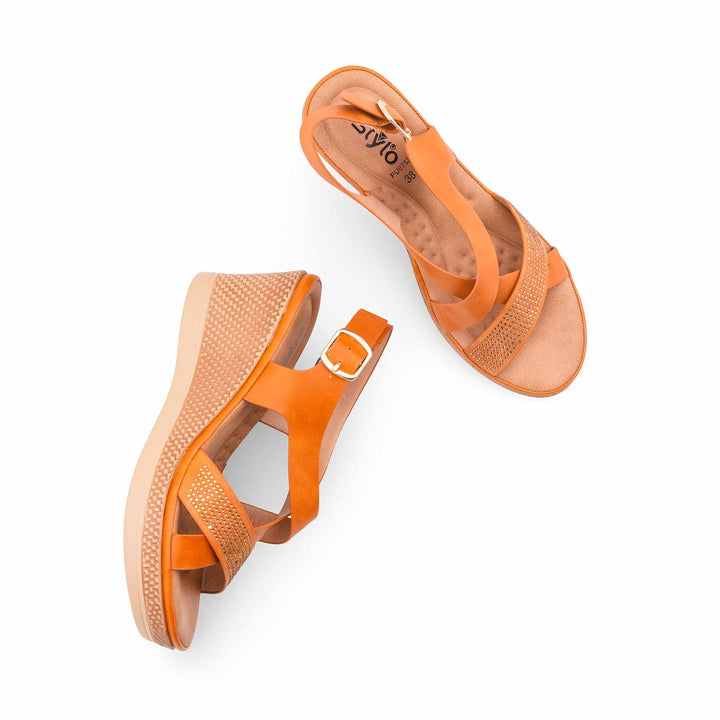 Mustard Formal Sandal For Women PU0752