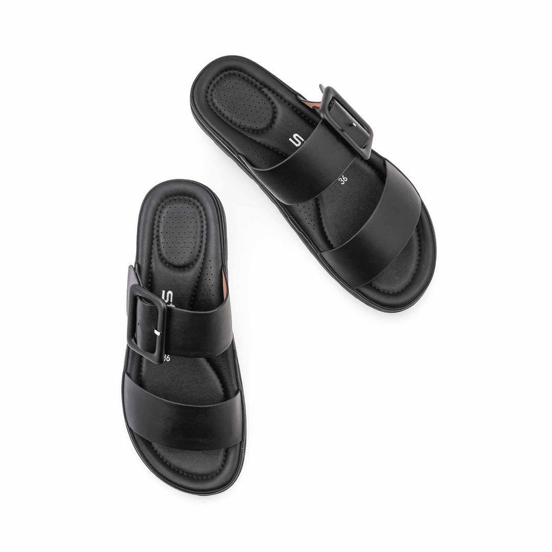 Black Formal Slipper For Women PU0755