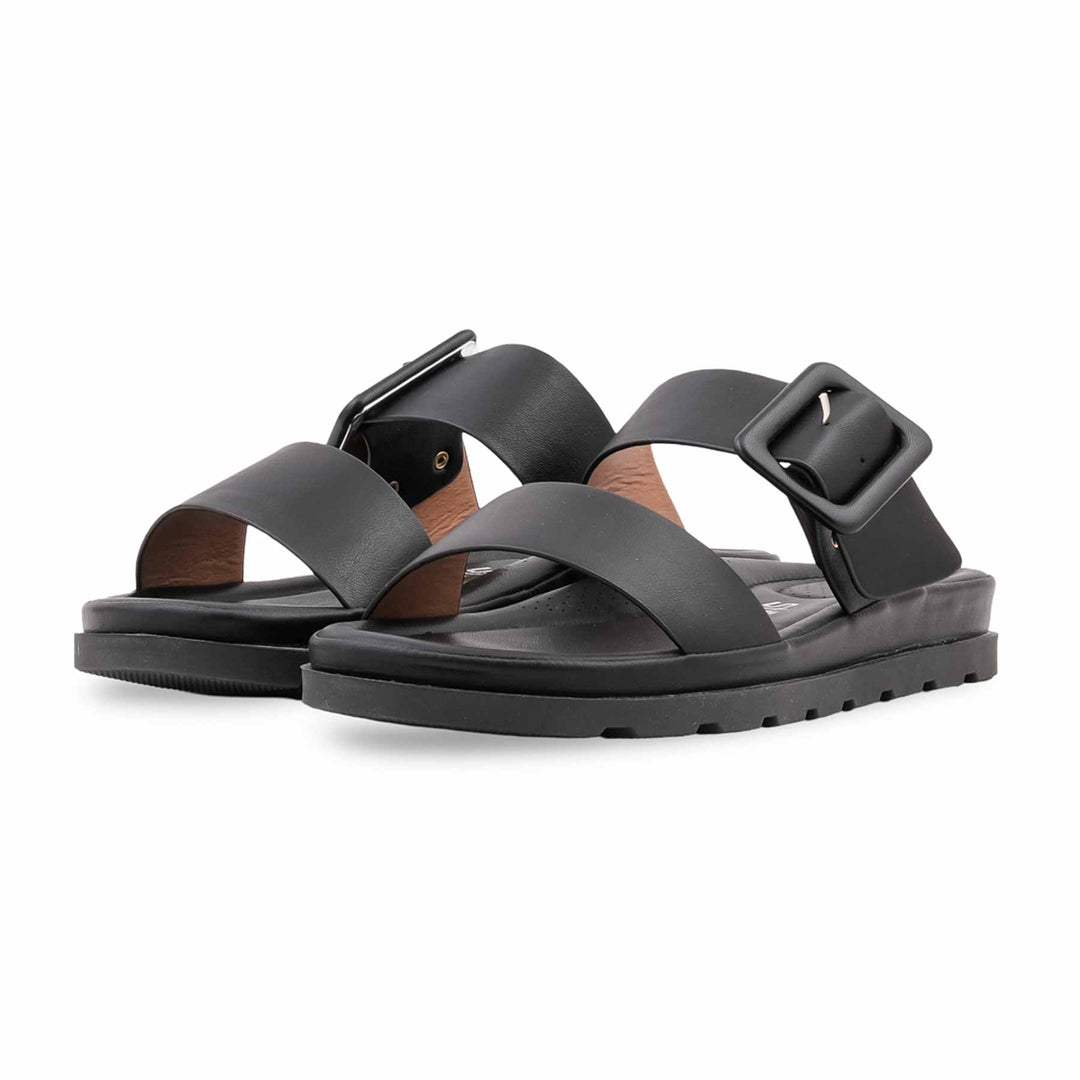 Black Formal Slipper For Women PU0755
