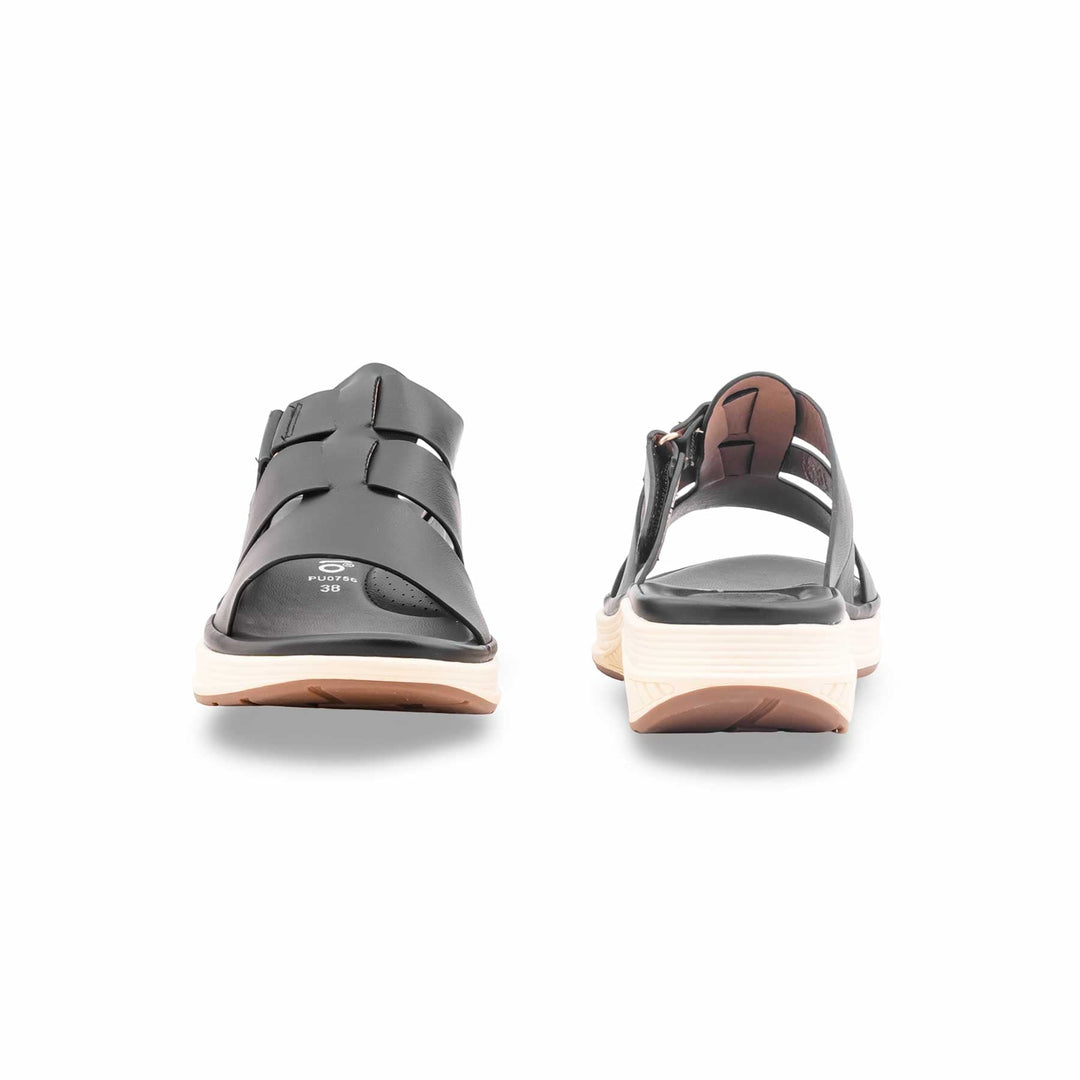 Black Formal Slipper For Women PU0756