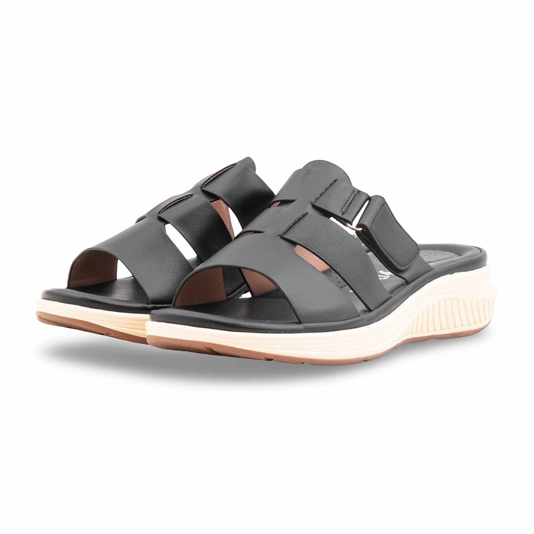 Black Formal Slipper For Women PU0756