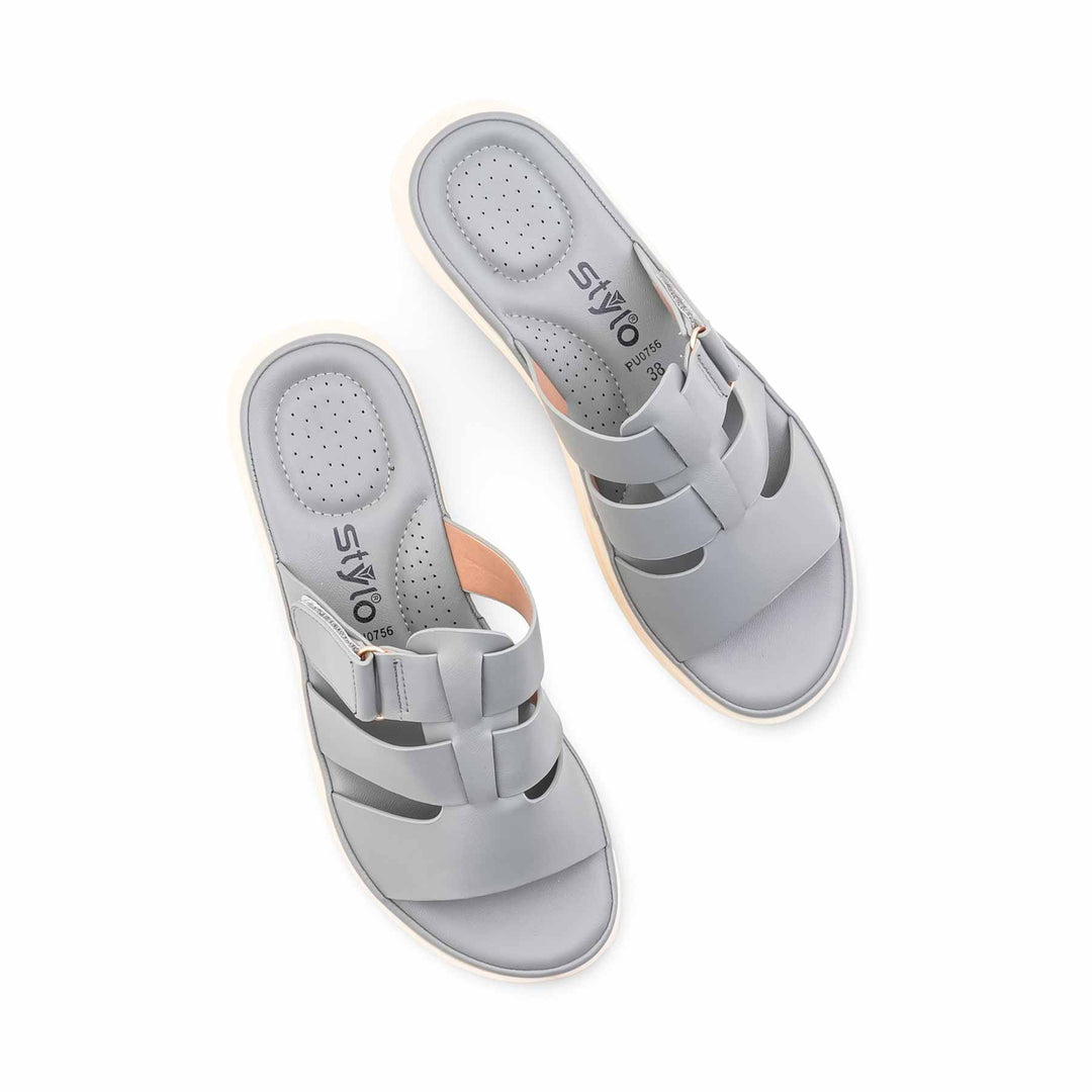 Blue Formal Slipper For Women PU0756