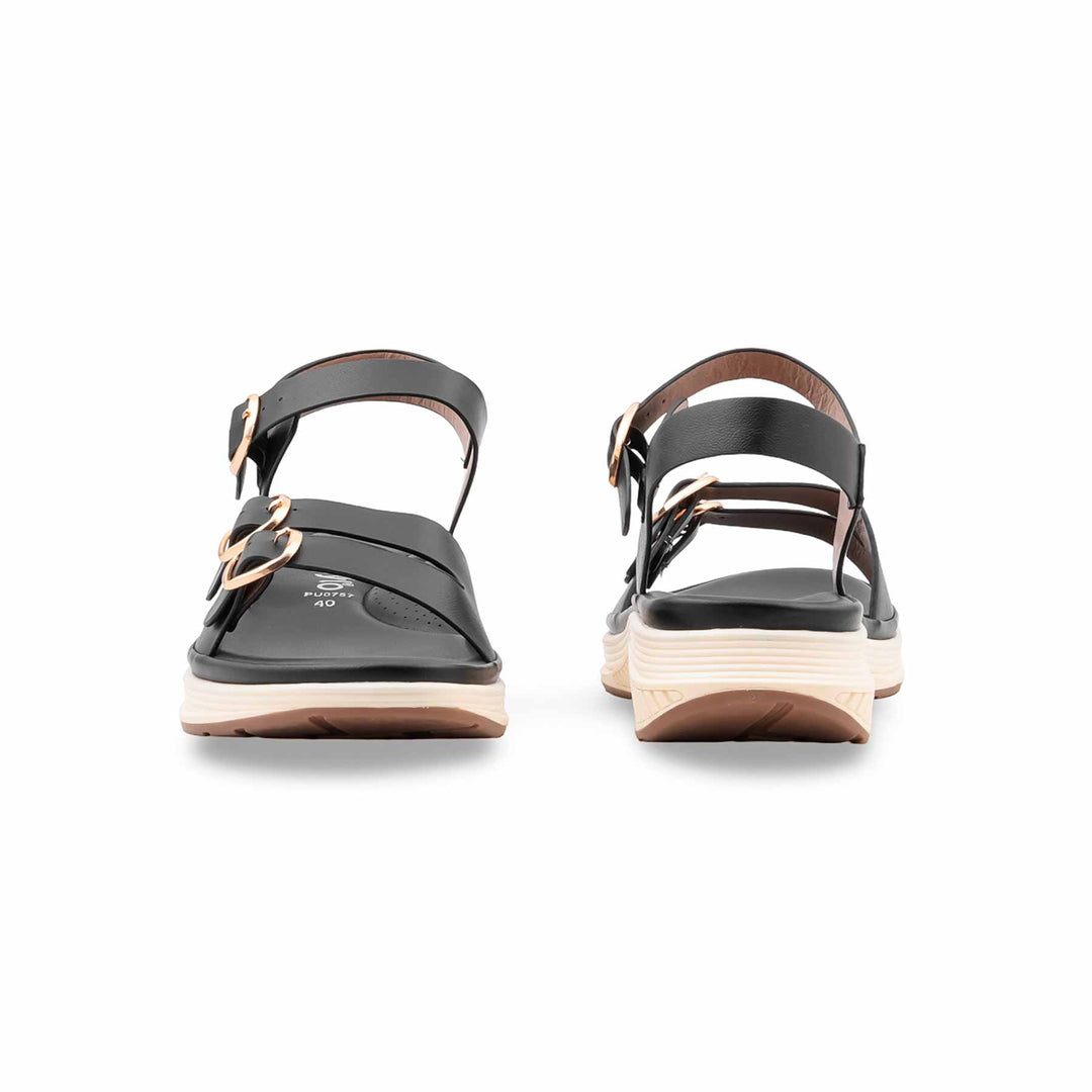 Black Formal Sandal For Ladies PU0757