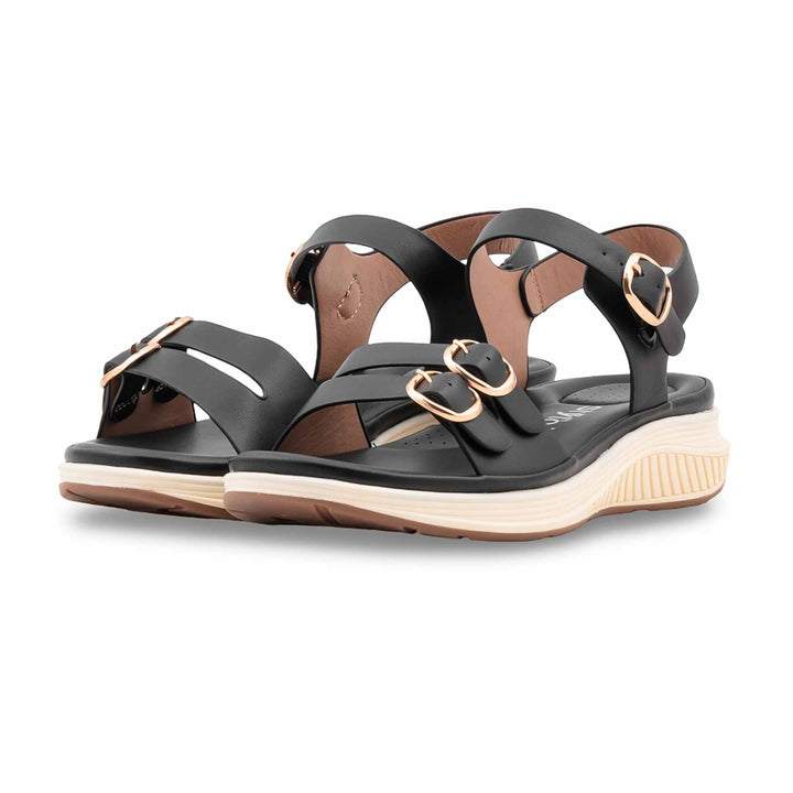 Black Formal Sandal For Ladies PU0757