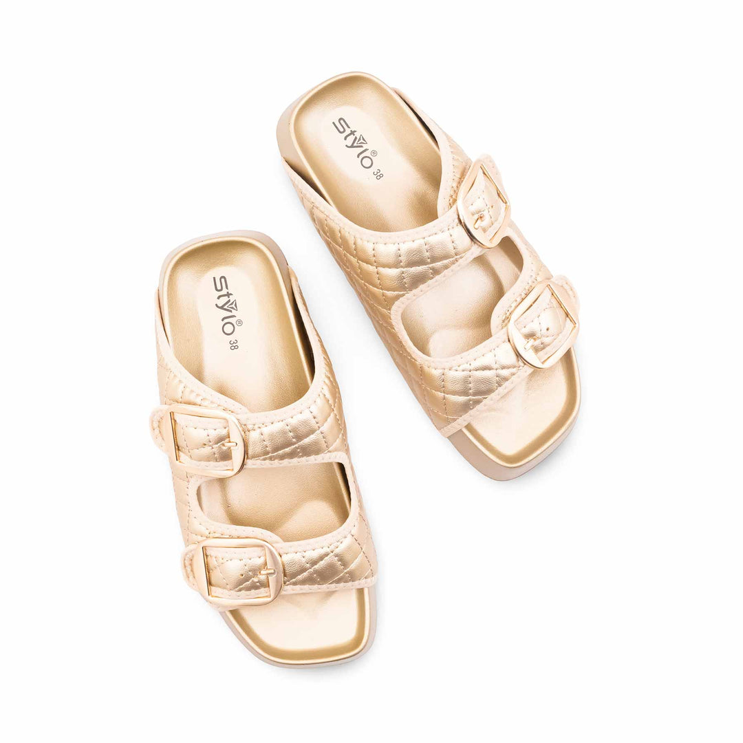 Golden Formal Slipper For Women PU0759