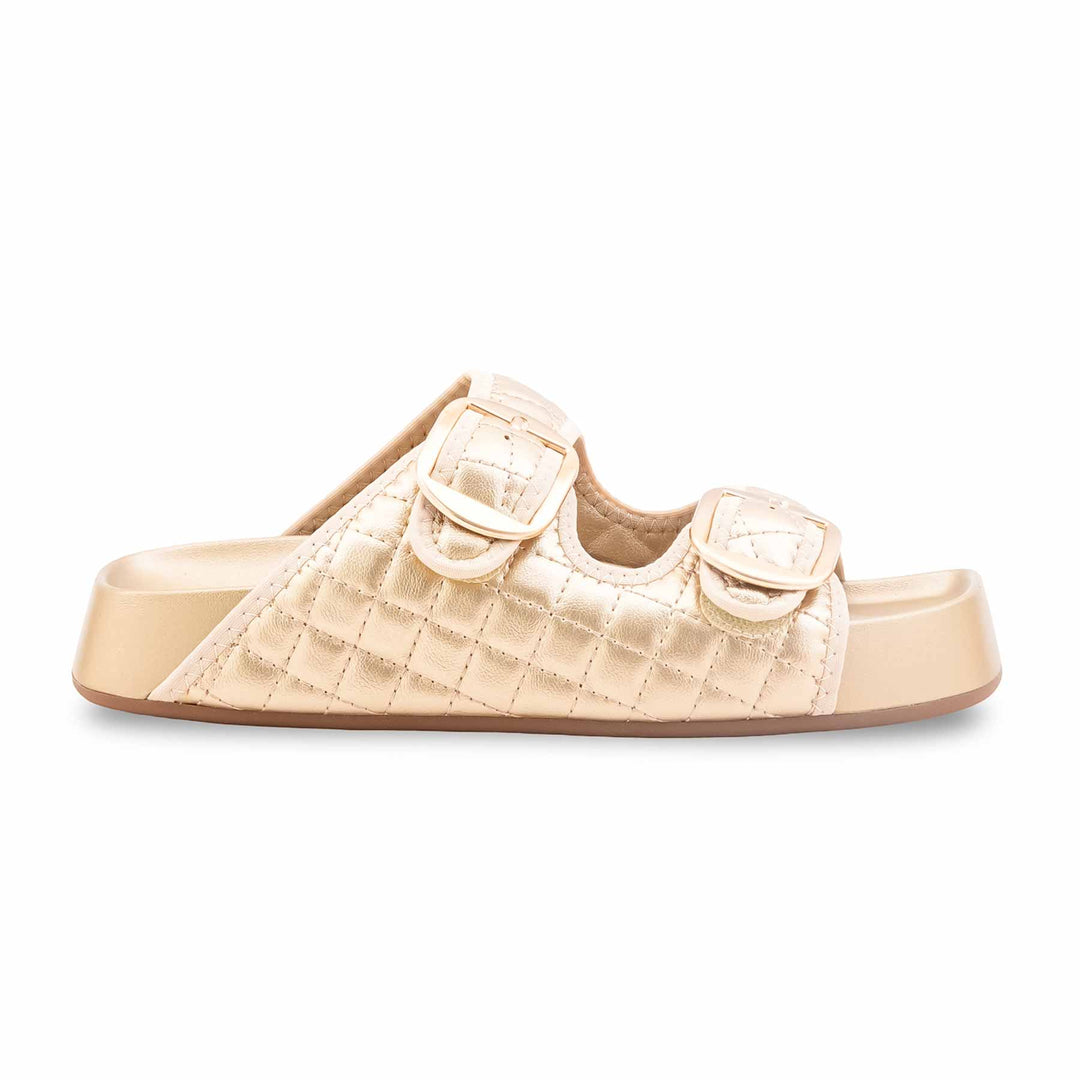 Golden Formal Slipper For Women PU0759