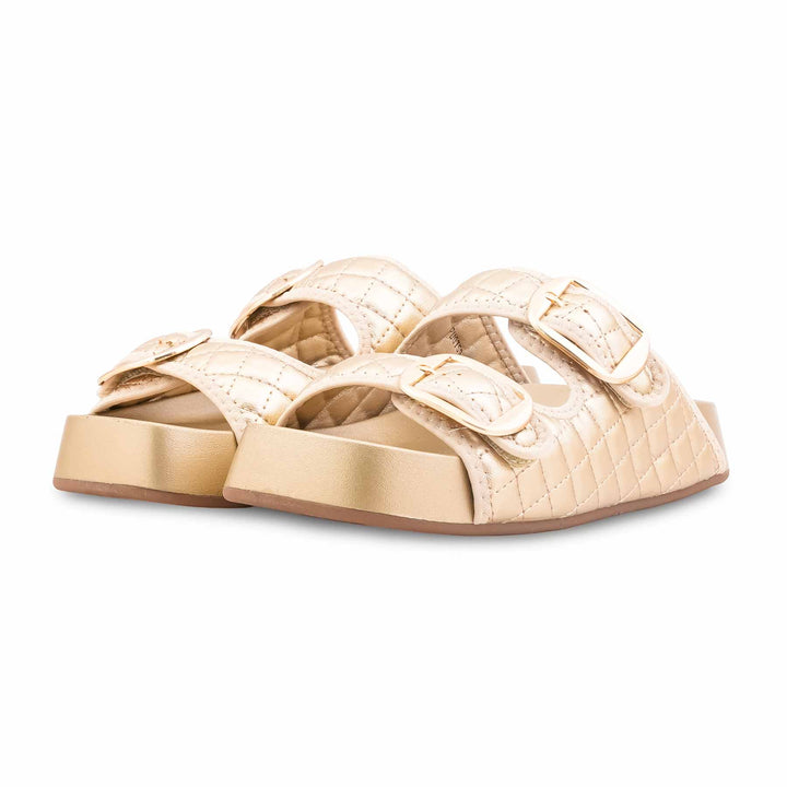 Golden Formal Slipper For Women PU0759