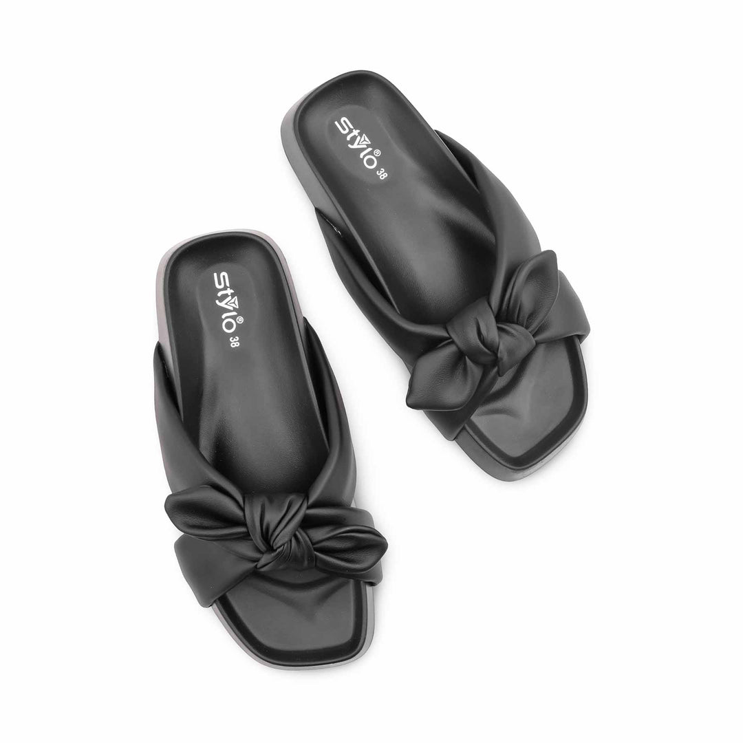Black Formal Slipper For Women PU0760