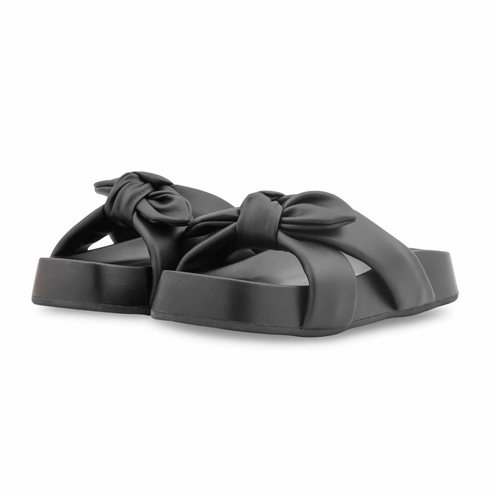 Black Formal Slipper For Women PU0760