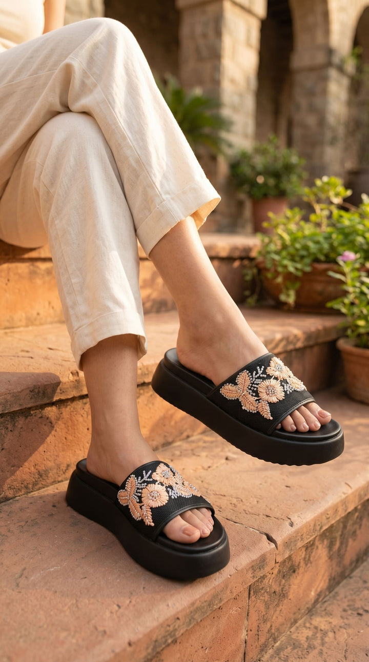 Black Formal Women Slipper PU0761