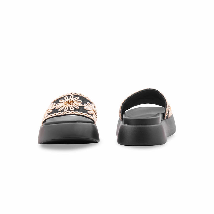 Black Formal Slipper For Ladies PU0762
