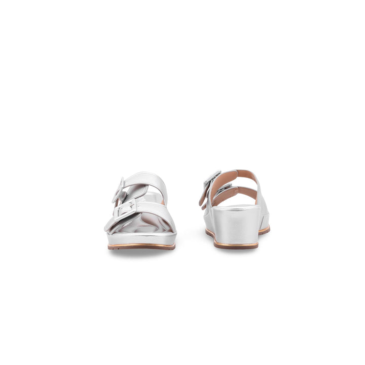 Silver Formal Slipper For Ladies PU0763