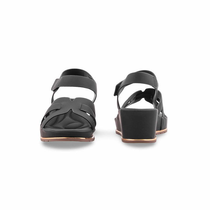 Black Formal Slipper For Ladies PU0764