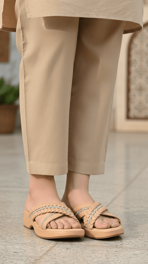 Beige Formal Women Slipper PU0765