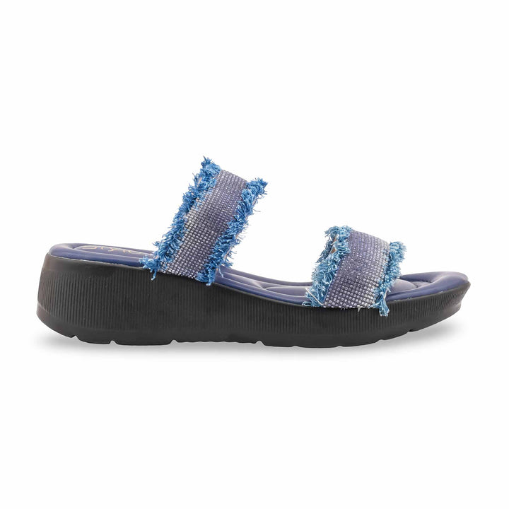 Blue Formal Slipper For Ladies PU0768