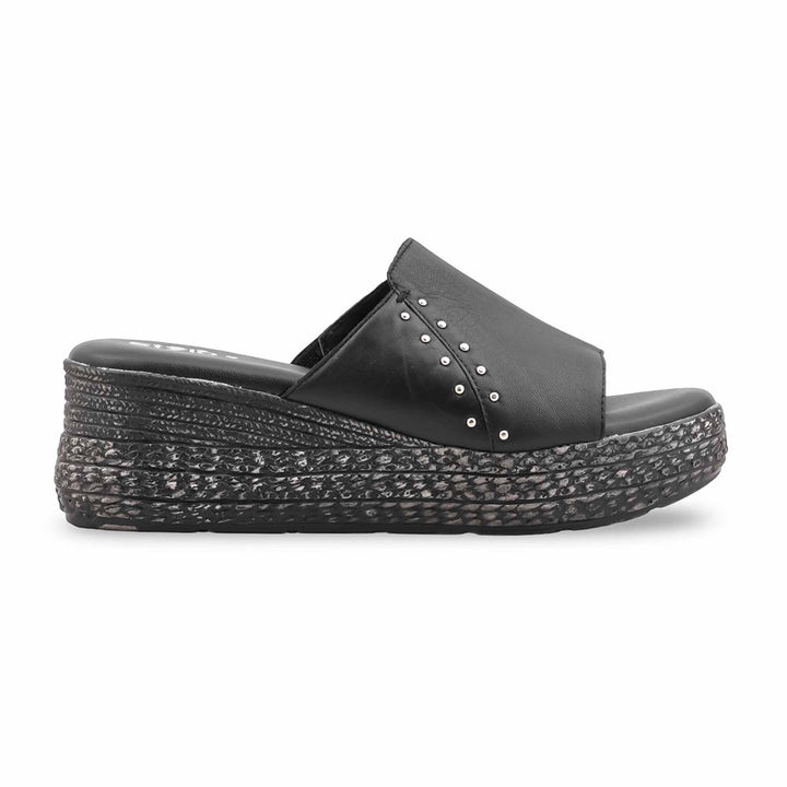 Black Formal Slipper For Women PU0771