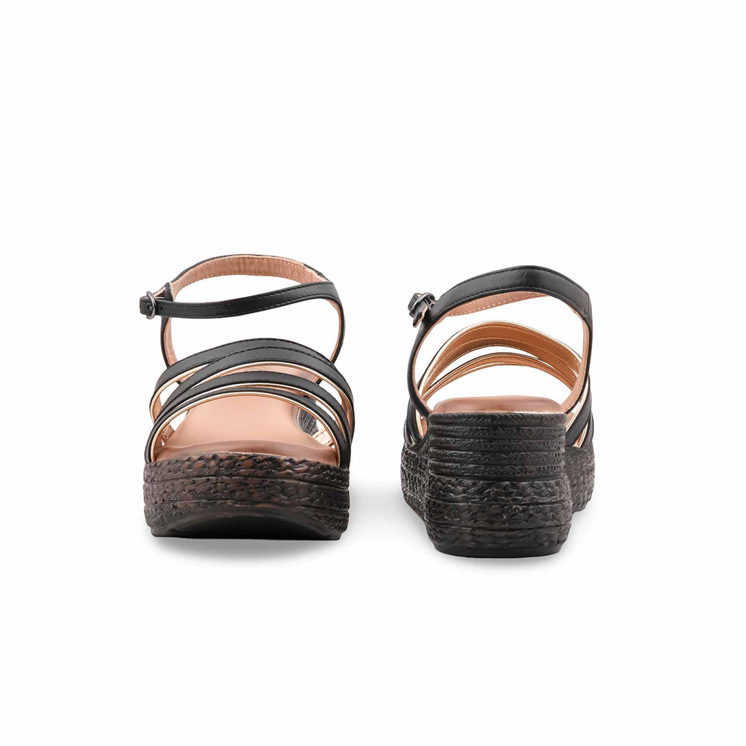 Black Formal Sandal For Ladies PU0772