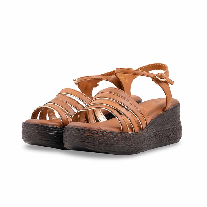 Brown Formal Sandal For Ladies PU0772