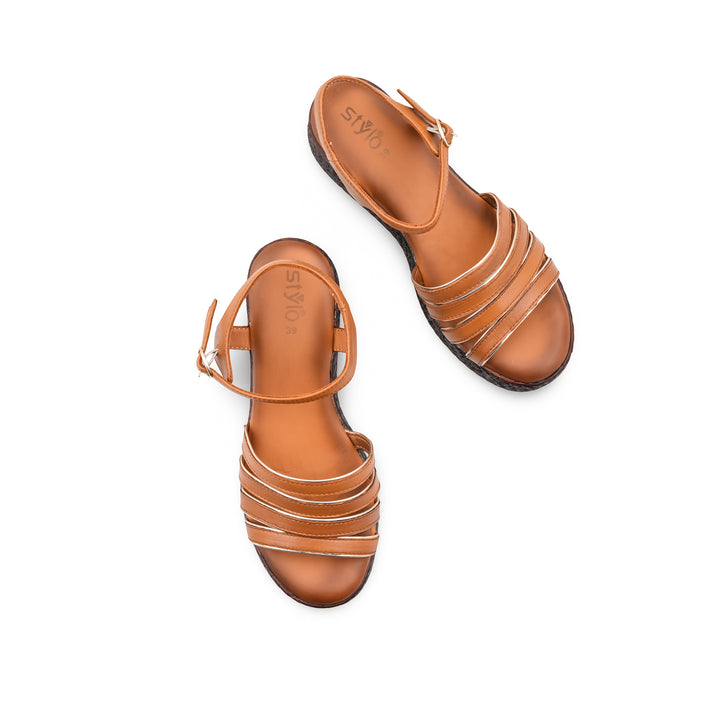 Brown Formal Sandal For Ladies PU0772