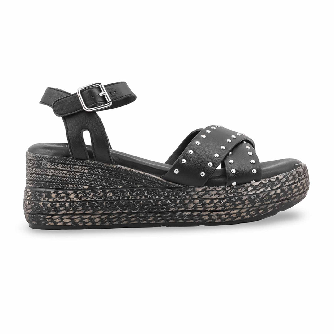 Black Formal Sandal For Women PU0773