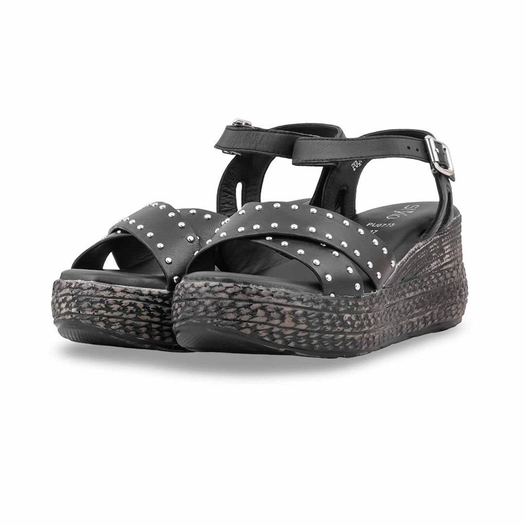 Black Formal Sandal For Women PU0773