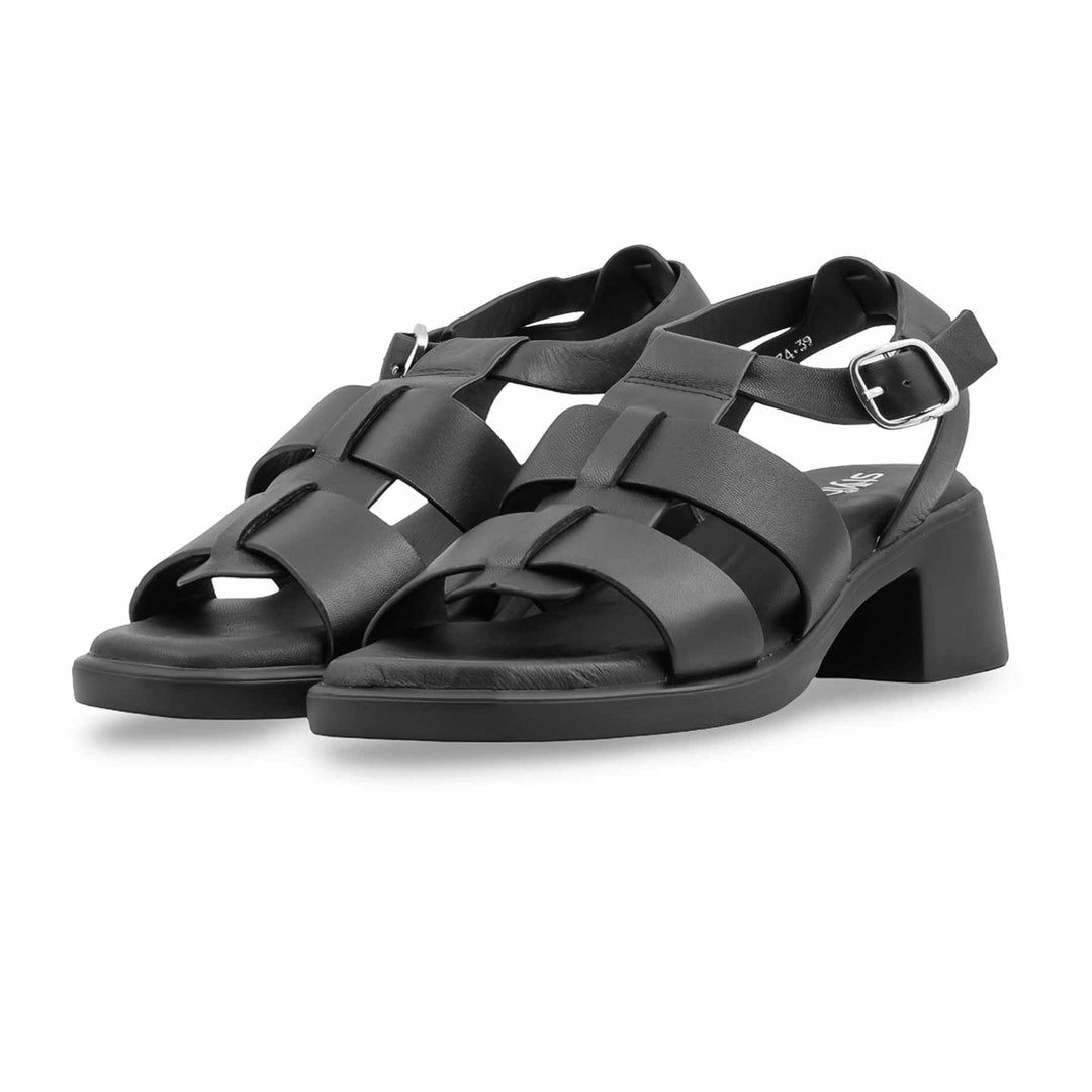 Black Formal Sandal For Women PU0774