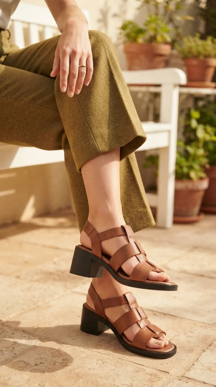Brown Formal Sandal For Women PU0774
