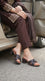 Brown Formal Slipper For Women PU0775