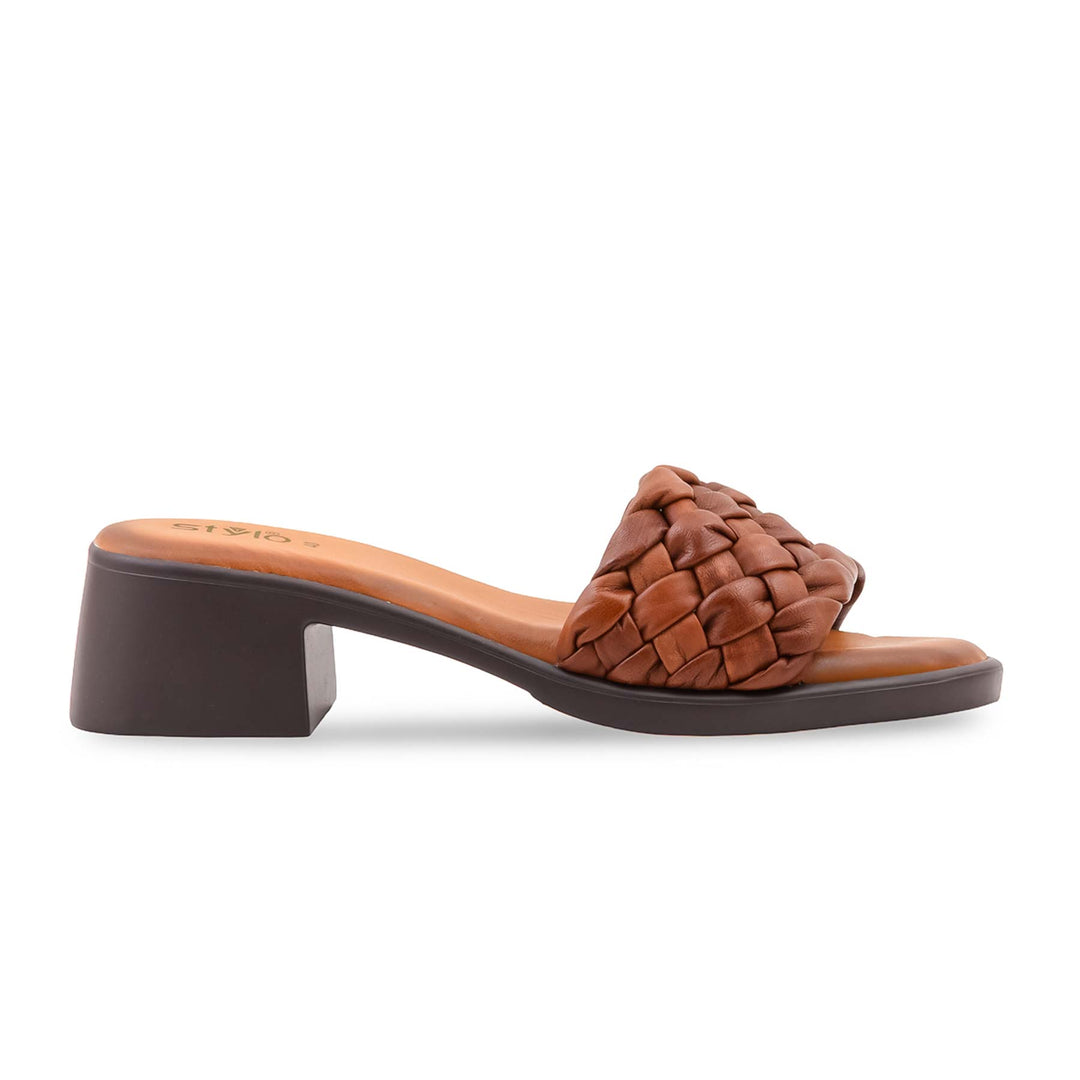 Brown Formal Slipper For Women PU0776