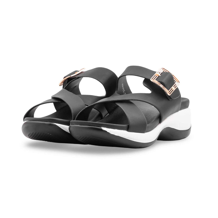 Black Formal Slipper For Ladies PU0783