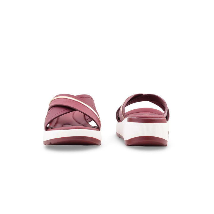 Maroon Formal Slipper For Women PU0787