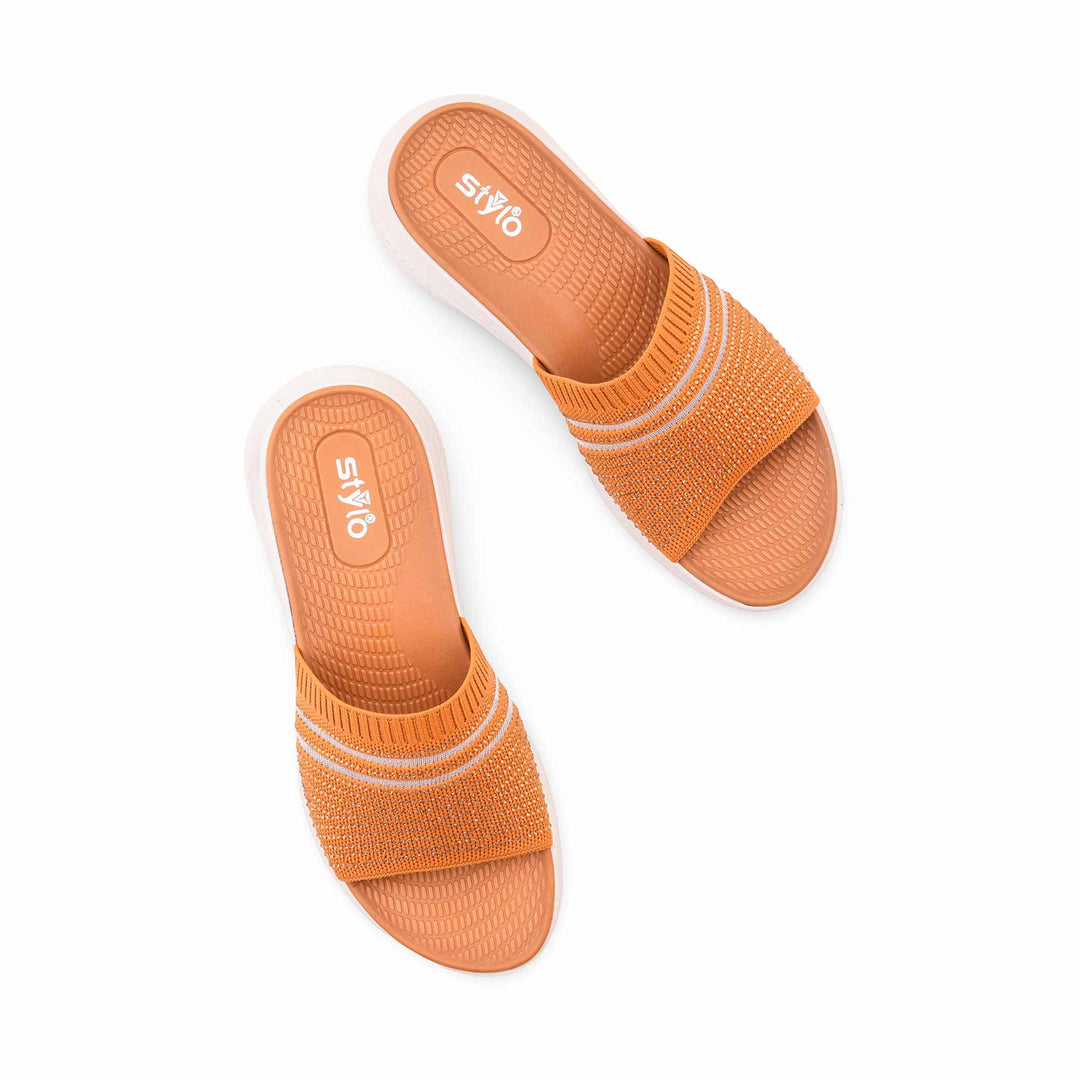 Mustard Formal Slipper For Ladies PU0793