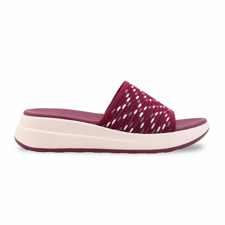 Maroon Formal Slipper For Ladies PU0795