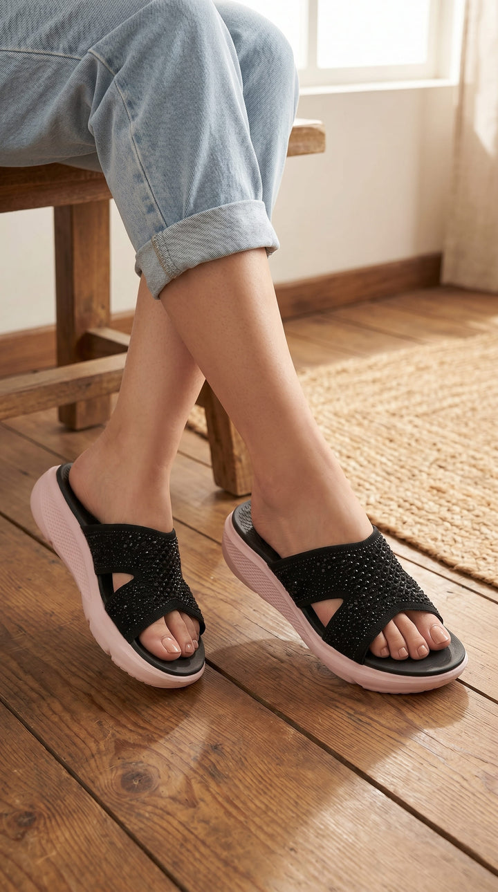 Black Formal Women Slipper PU0797