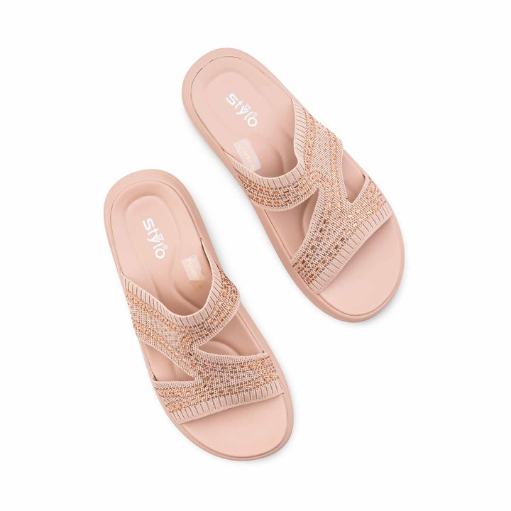 Beige Formal Slipper For Ladies PU0800