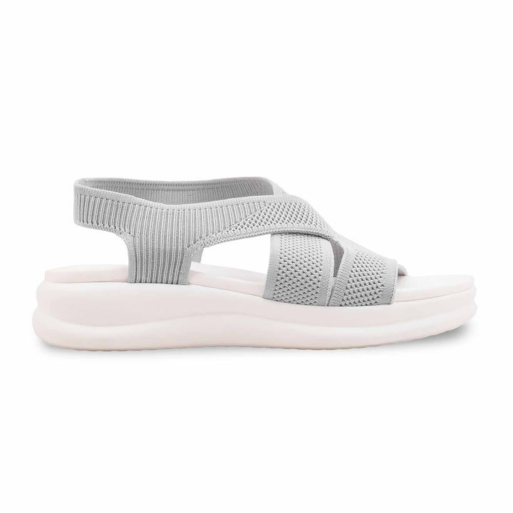 Grey Formal Sandal For Ladies PU0805