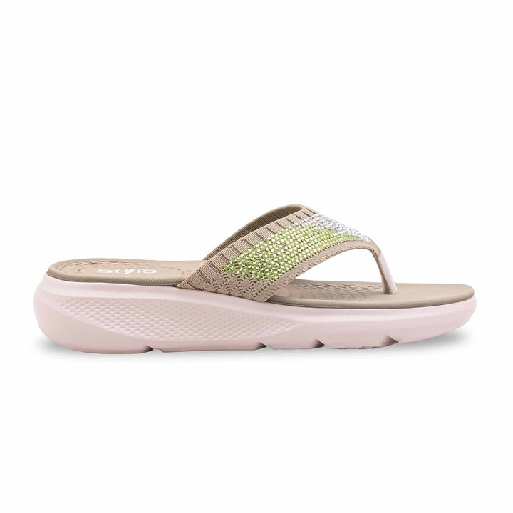 Olive Formal Chappal For Women PU0806