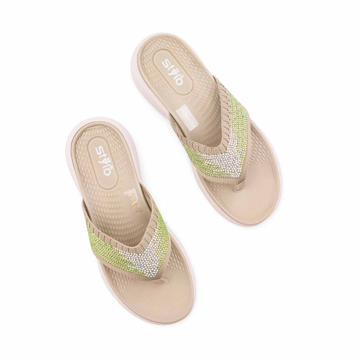 Olive Formal Chappal For Women PU0806