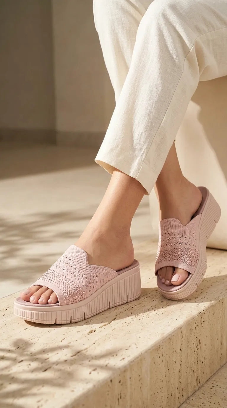 Lilac Formal Slipper For Ladies PU0807