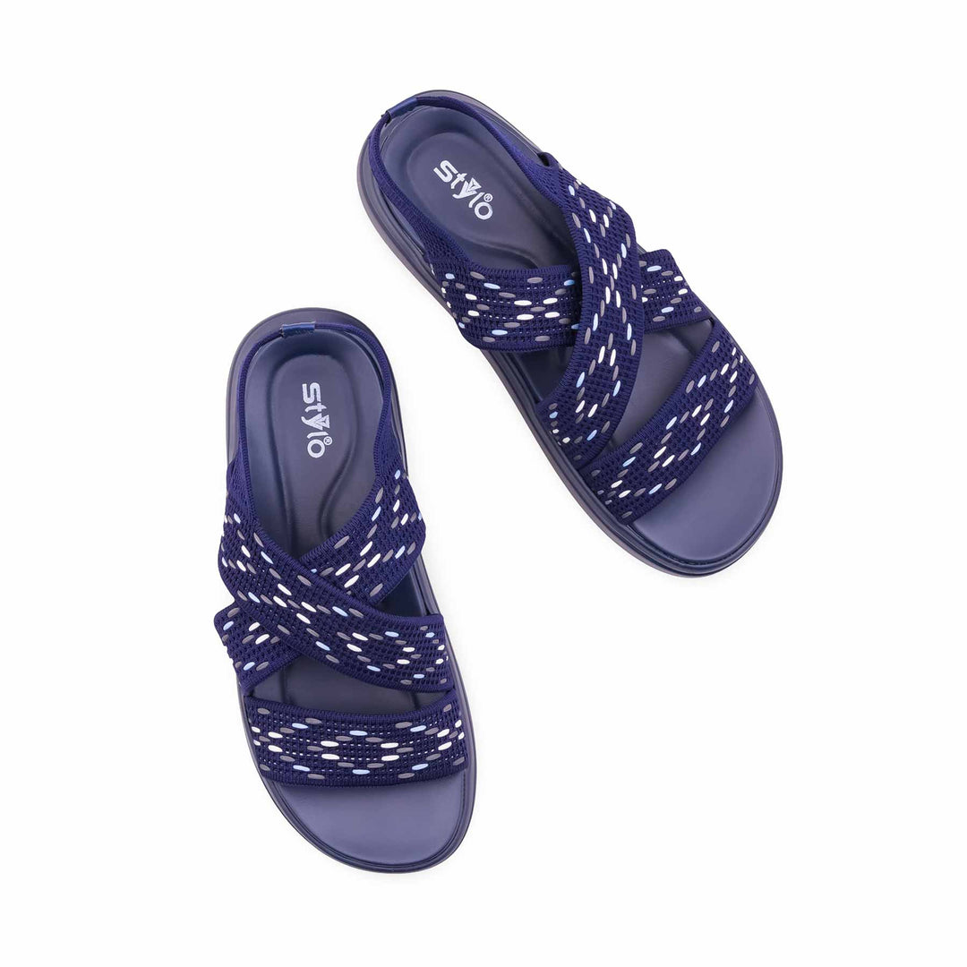 Navy Formal Sandal For Ladies PU0809