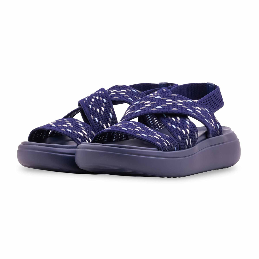 Navy Formal Sandal For Ladies PU0809