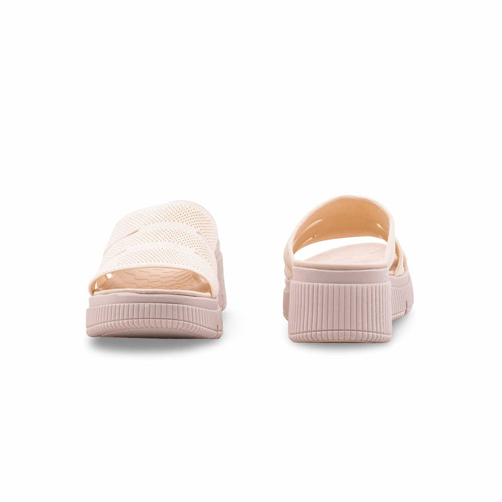 Cream Formal Slipper For Ladies PU0810