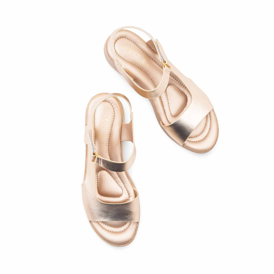 Golden Formal Sandal For Women PU0813
