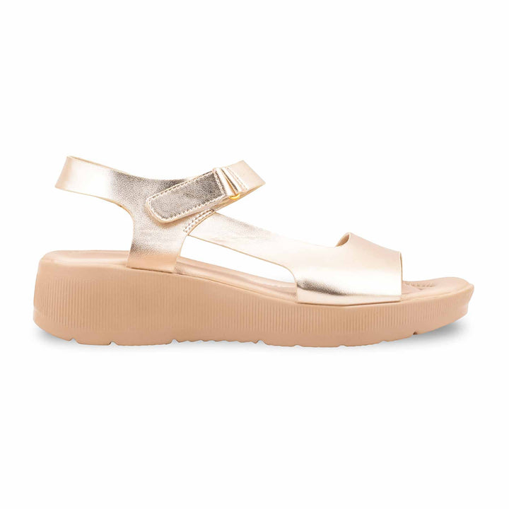 Golden Formal Sandal For Women PU0813