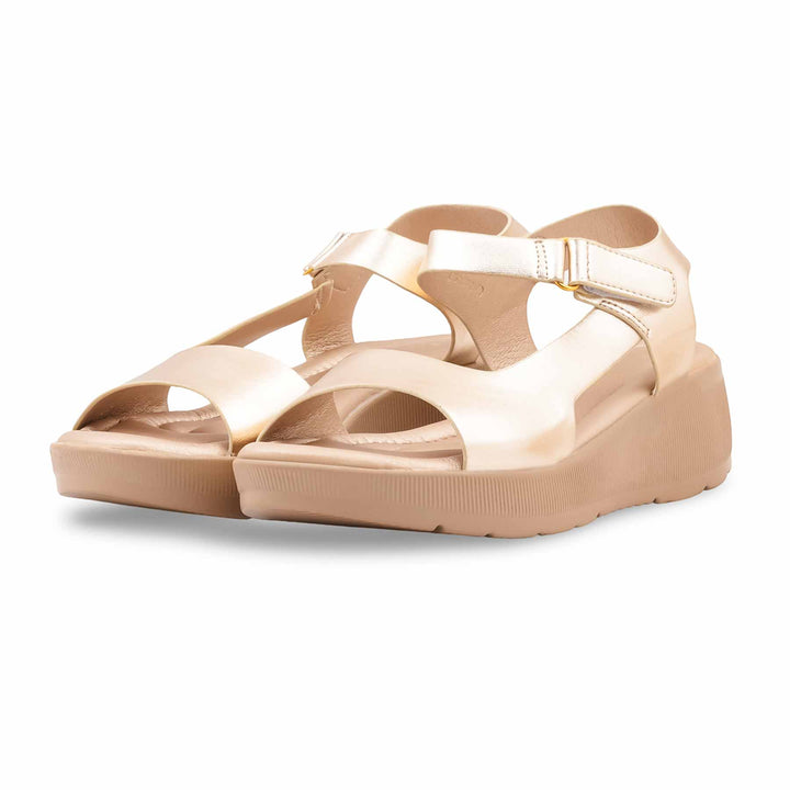 Golden Formal Sandal For Women PU0813
