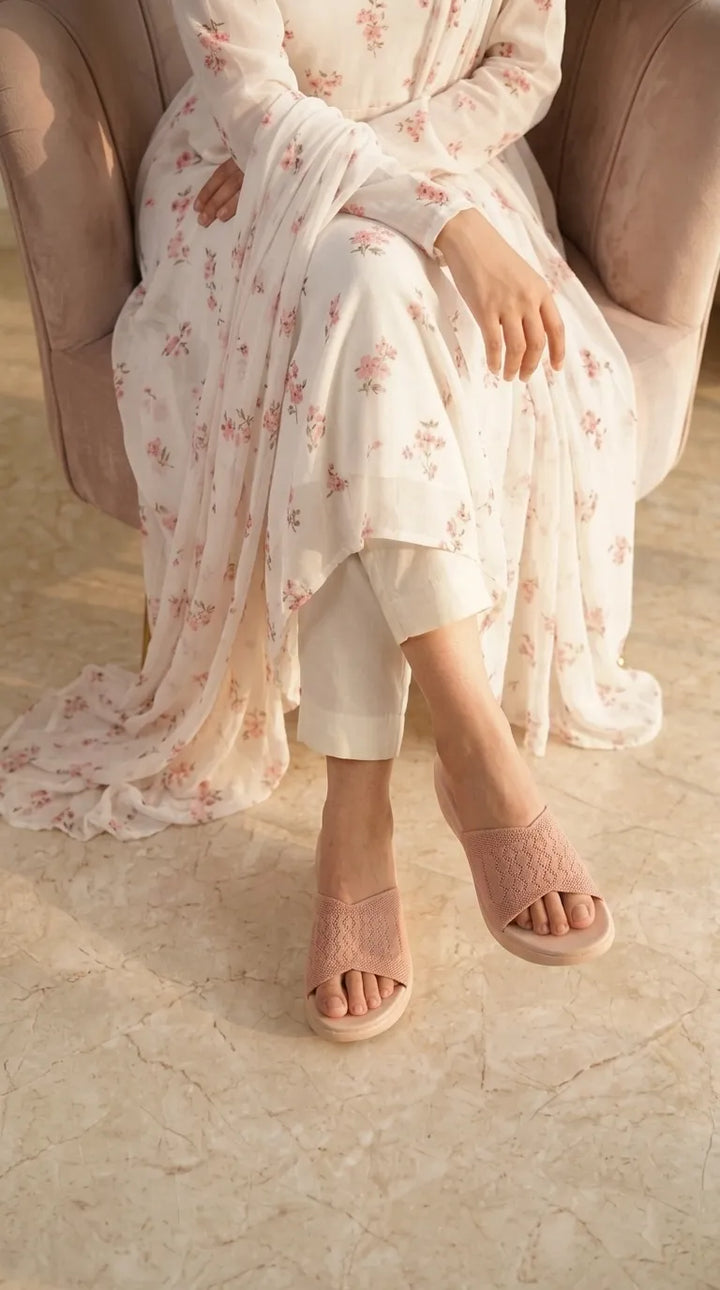 Pink Formal Slipper For Women PU0815