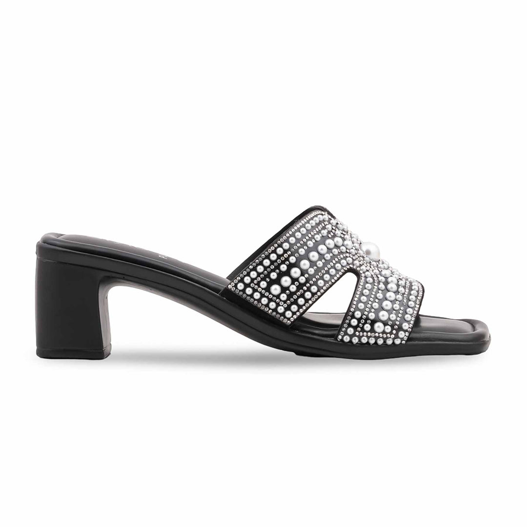 Black Formal Slipper For Women PU0819