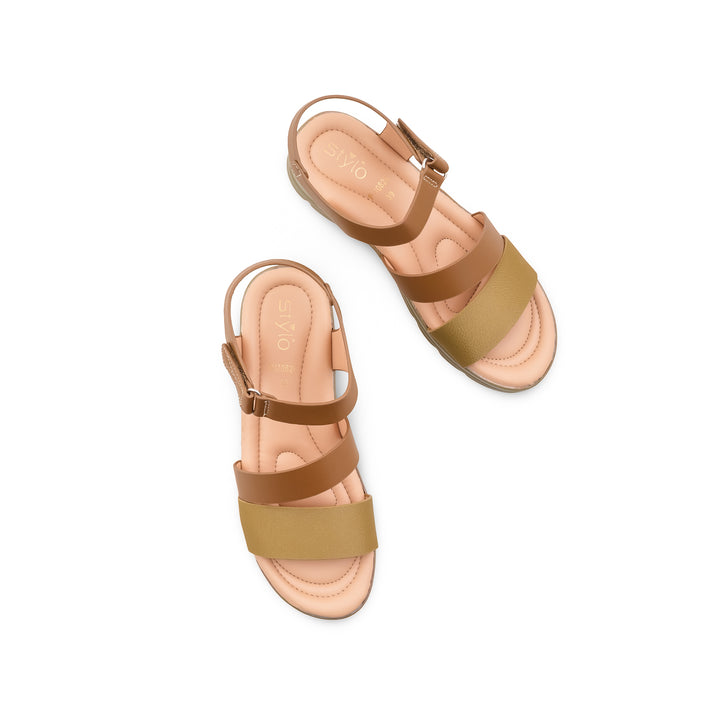 Olive Formal Sandal For Ladies PU0826