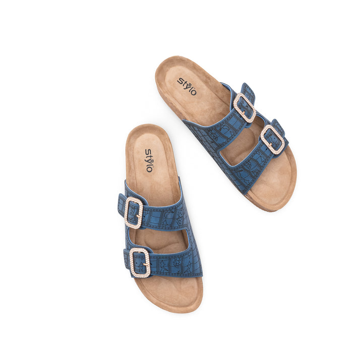 Grey Formal Slipper For Ladies PU0831